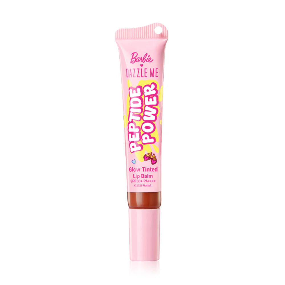 Dazzle Me Barbie Peptide Power Glow Tinted Lip Balm SPF50+ PA++++ 8g - #N01 Mocha Toast