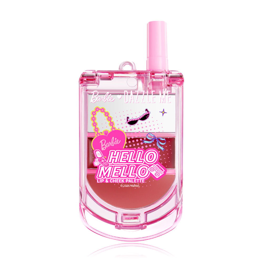 Dazzle Me Barbie Hello Mello Lip & Cheek Palette [0.8g + 0.8g]