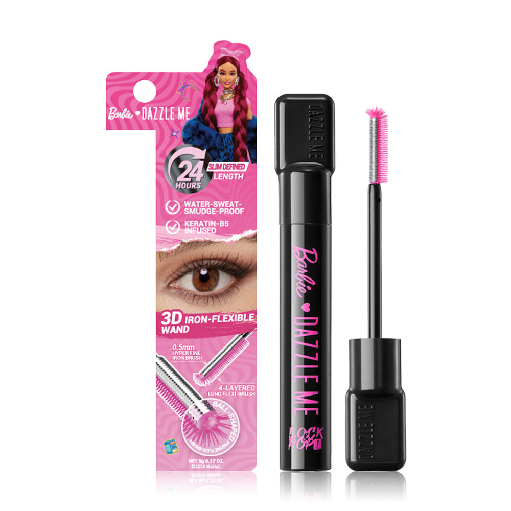 Dazzle Me Lock & Pop 3D Curl-ing Iron Mascara Barbie 5g