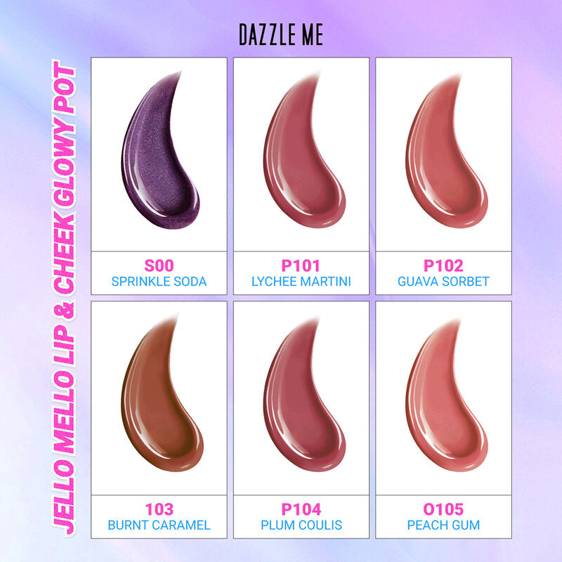 Dazzle Me Jello Mello Lip & Cheek Glowy Pot 4g