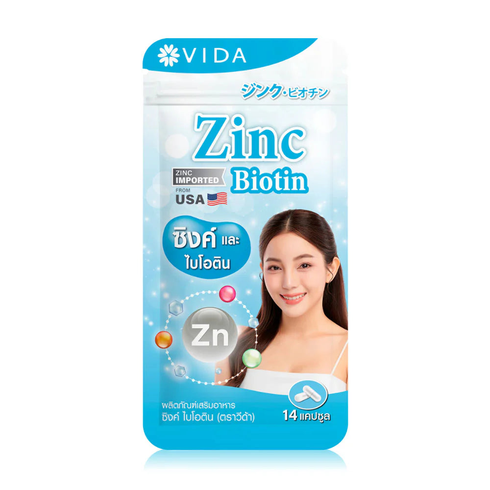 Vida Zinc Biotin 14 Capsules