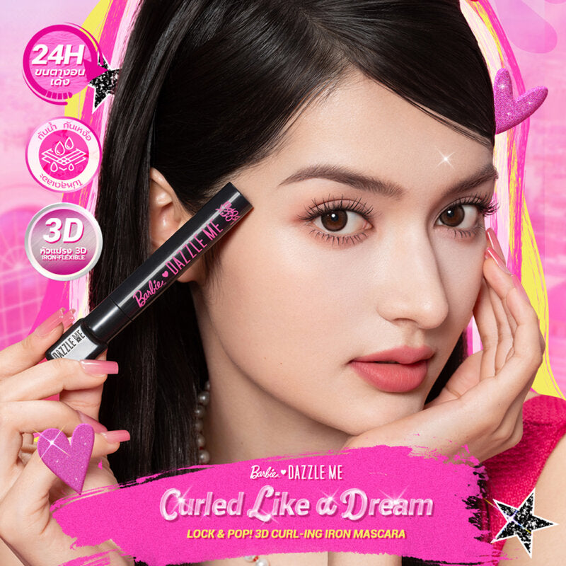 Dazzle Me Lock & Pop 3D Curl-ing Iron Mascara Barbie 5g
