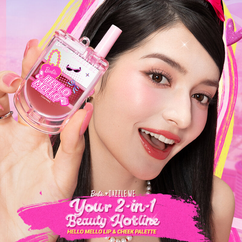 Dazzle Me Barbie Hello Mello Lip & Cheek Palette [0.8g + 0.8g]