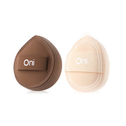 Oni Mini Marshmallow Cushion Puff 2pcs - #Cream & Brown