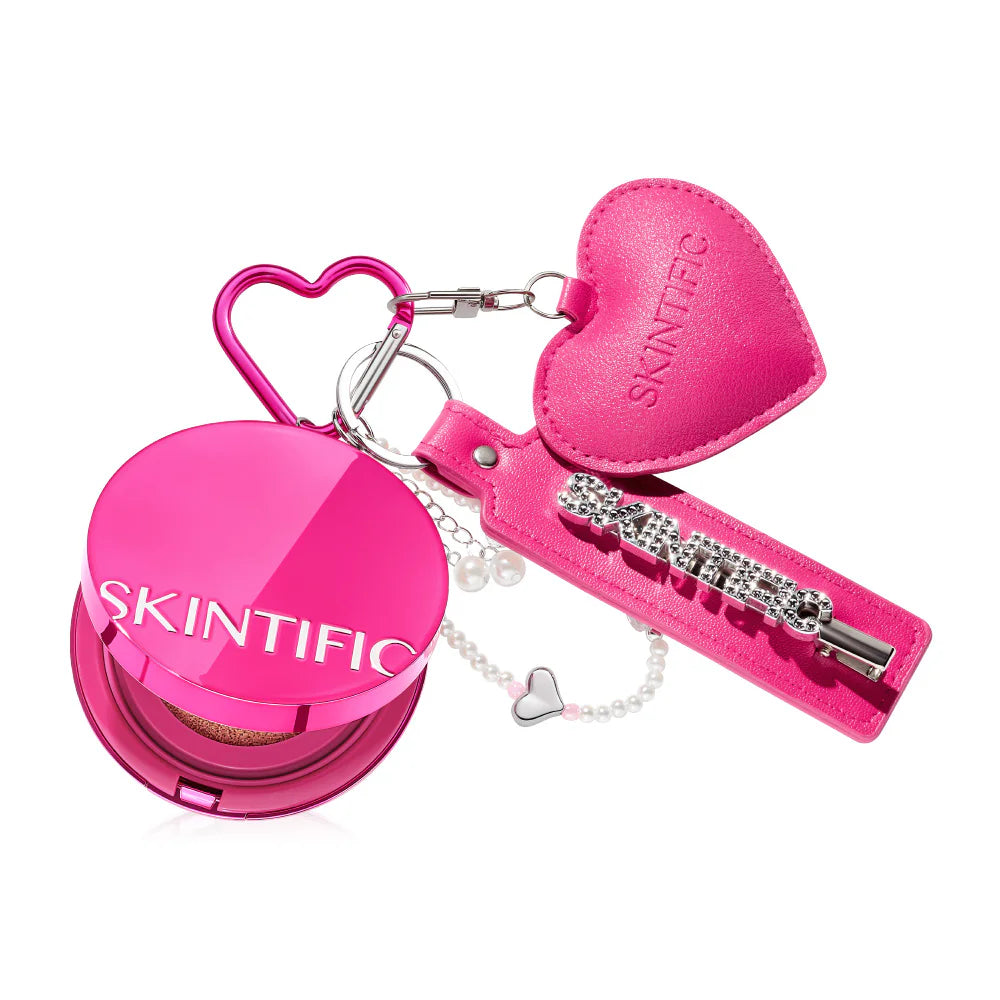 SKINTIFIC Cover Glow Perfect Cushion With Keychain 11g - #02N Natural Ivory