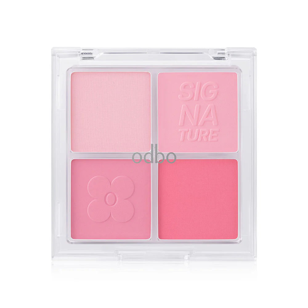 ODBO The New Signature Blusher Palette 9g - #01 Gentle Baby Pink