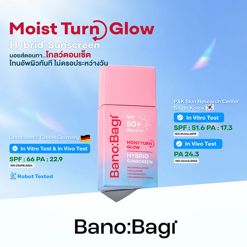 BANOBAGI Moist Turn Glow Hybrid Sunscreen SPF50+ PA++++ 30ml