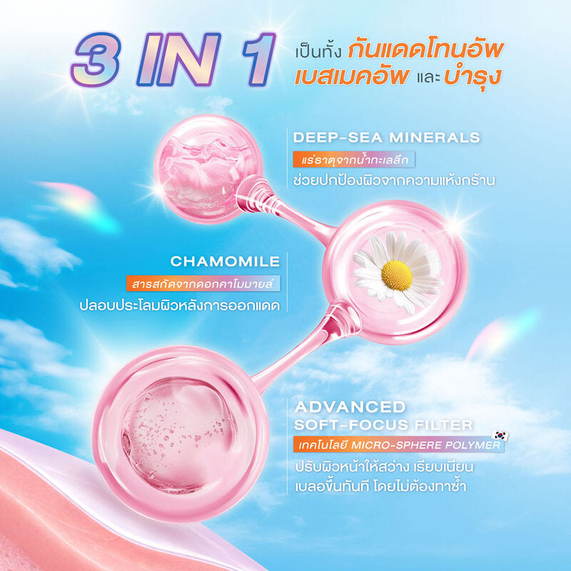Cute Press UV Expert Protection Correcting Violet Tone Up Sunscreen SPF 50+ PA++ 30g
