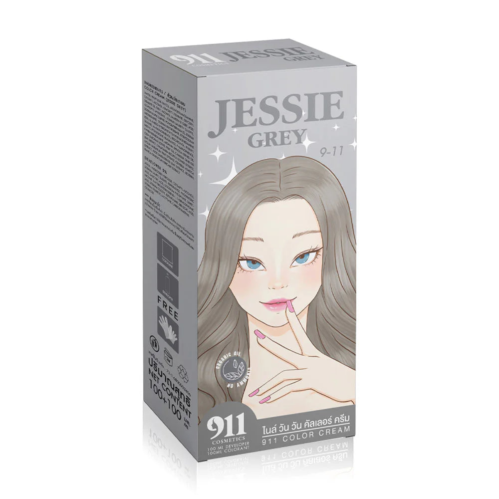 911 Hair Color Cream 200ml - #Jessie Grey