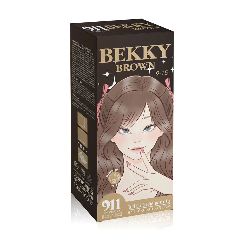 911 Hair Color Cream 200ml - #Bekky Brown