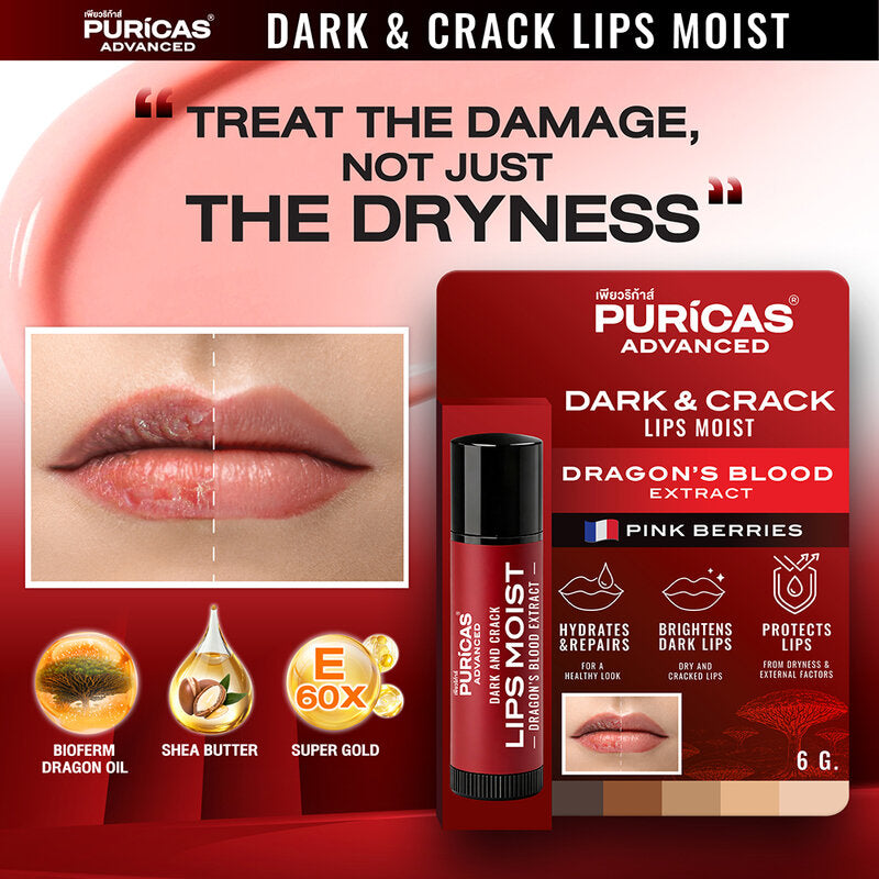 Puricas Advanced Dark And Crack Lips Moist 6g