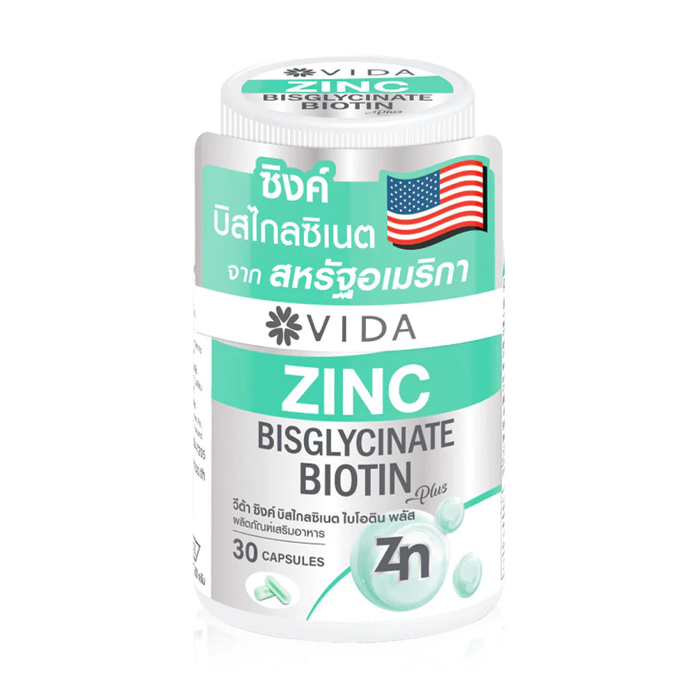 Vida Zinc Bisglycinate 30 Capsules