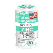 Vida Zinc Bisglycinate 30 Capsules