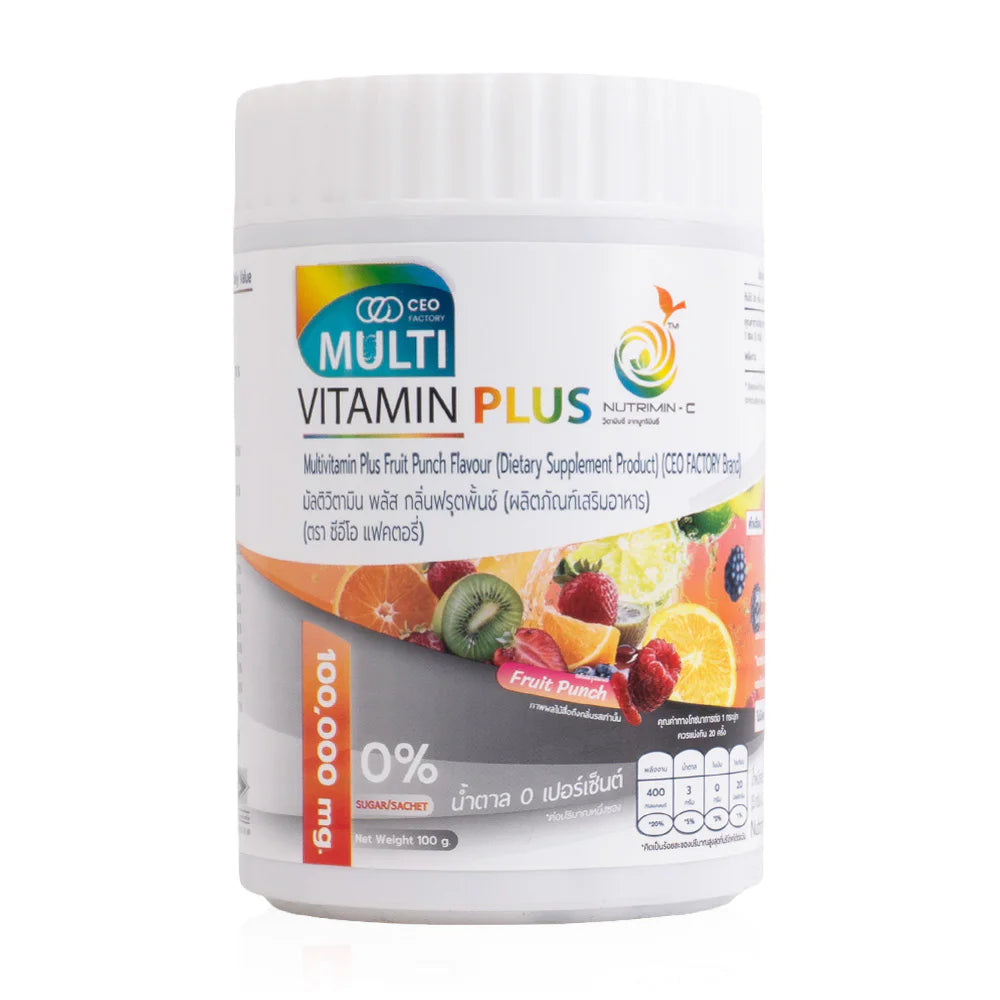 CEO Factory Multivitamin Plus Fruit Punch [5g x 20 Sachets]