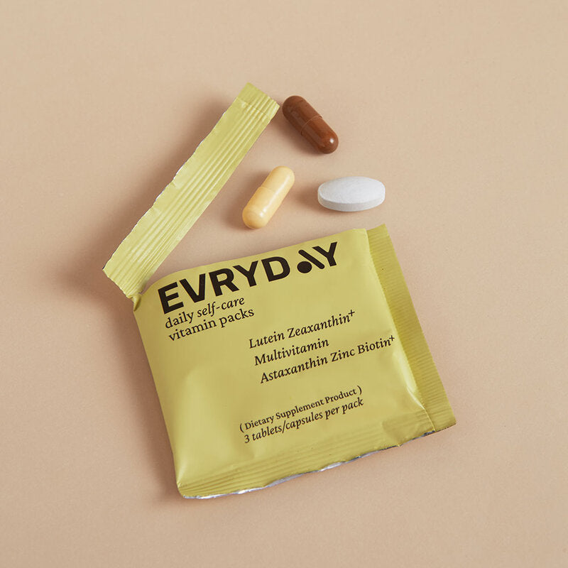 EVRYDAY Daily Self-care Vitamin Pack [3 Tablets/Capsules x 30 Packs]