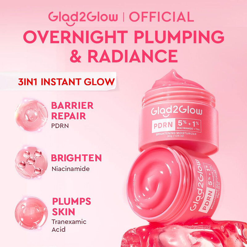 Glad2Glow PDRN 5% Niacinamide 1% TXA Brightening Moisturizer 30g
