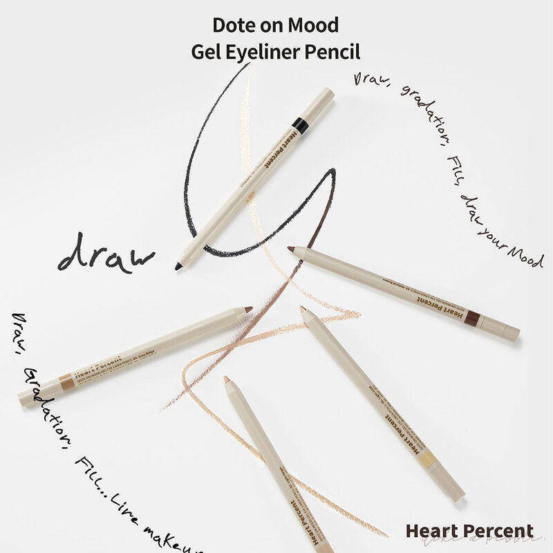 Heart Percent Dote On Mood Gel Eyeliner Pencil 0.5g