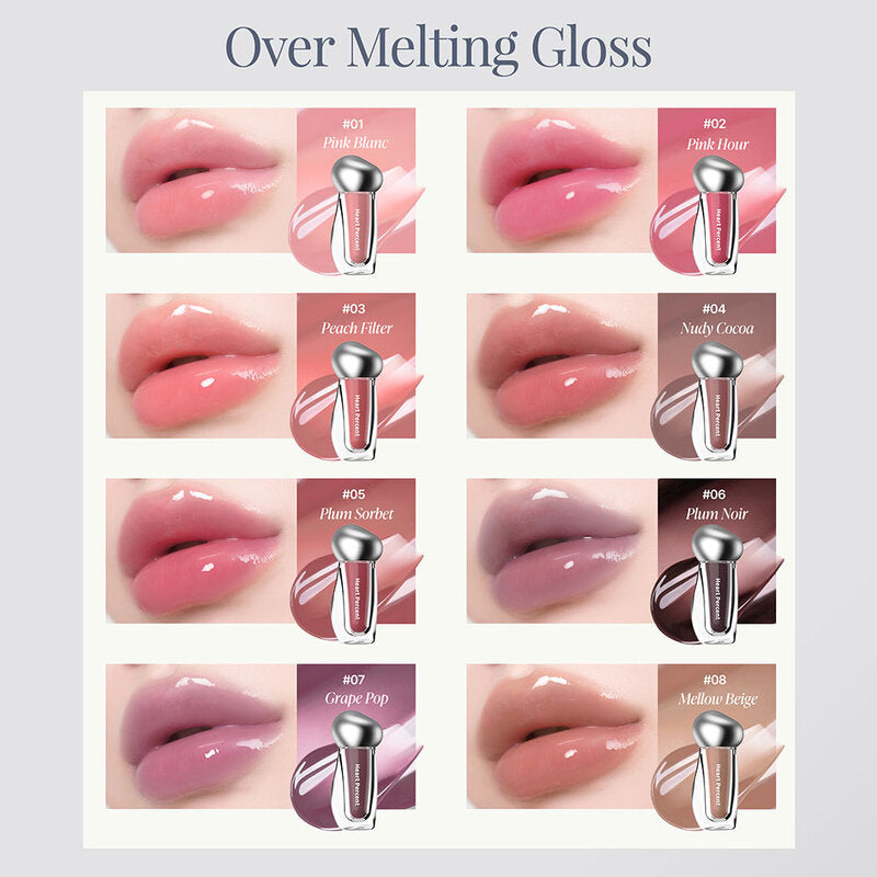 Heart Percent Dote On Mood Over Melting Gloss 3.8g
