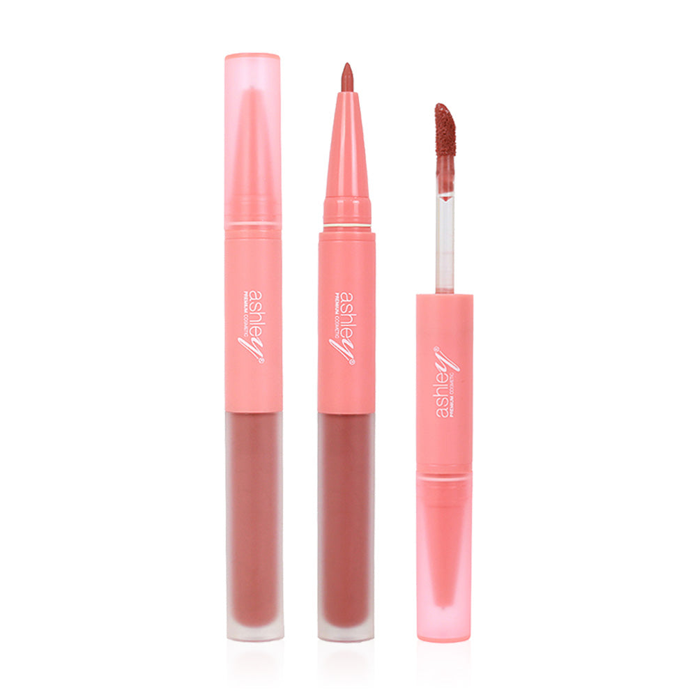 Ashley 2 In 1 Lip Liner & Lip Gloss 0.22g + 1.8g