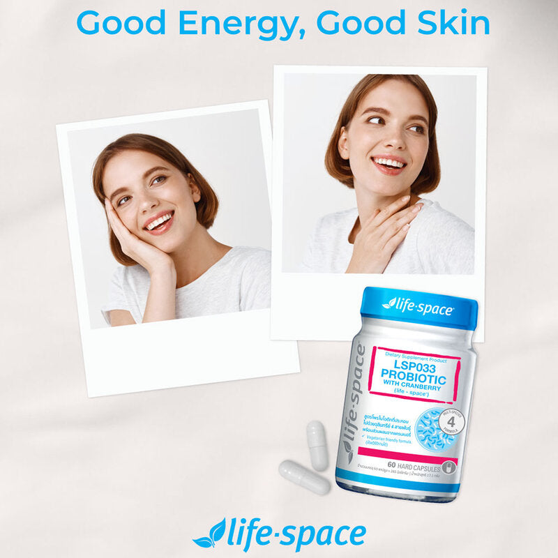 Life Space LSP033 Probiotic With Cranberry Dietary Supplement Product 60 Capsules