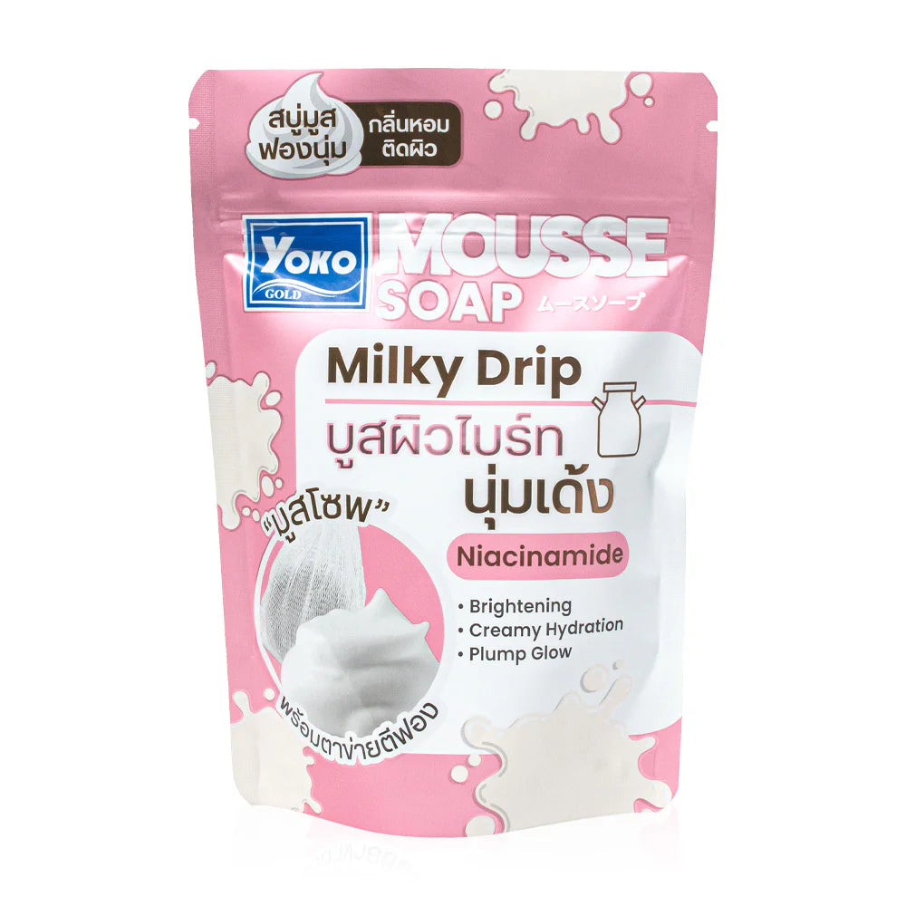 Yoko Gold Mousse Soap Milky Drip 100g