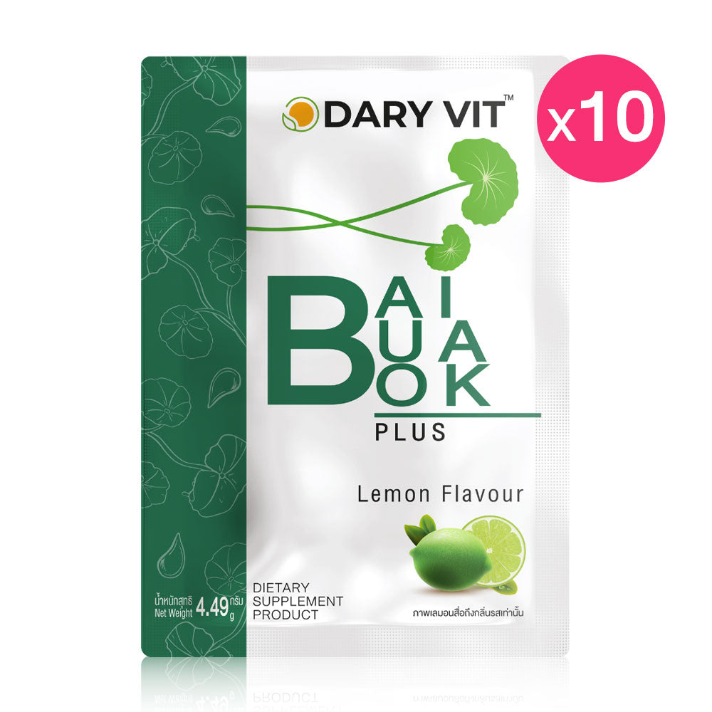 Dary Vit Bai Bua Bok Plus Lemon Flavour [4.49g x 10 Sachets]