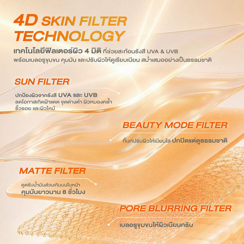 Cute Press Skin Filter Tinted Sunscreen SPF50+ PA++++ 30ml