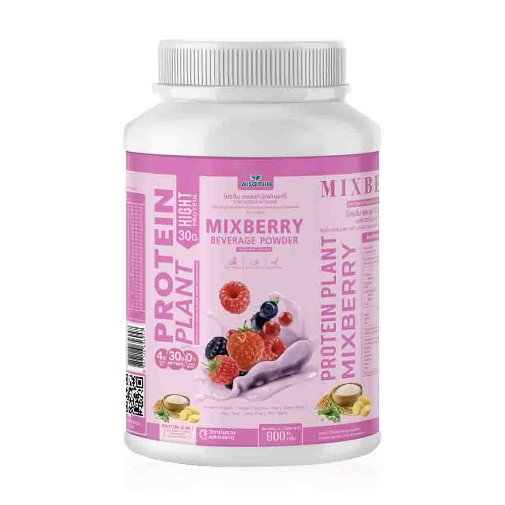 WISAMIN Plant Protein Formula 1 Mix Berry Flavor 900g