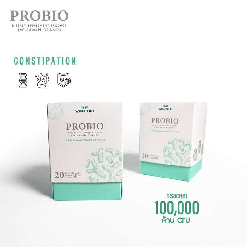 WISAMIN ProBio Chocolate Mint Flavor 20 Sachets