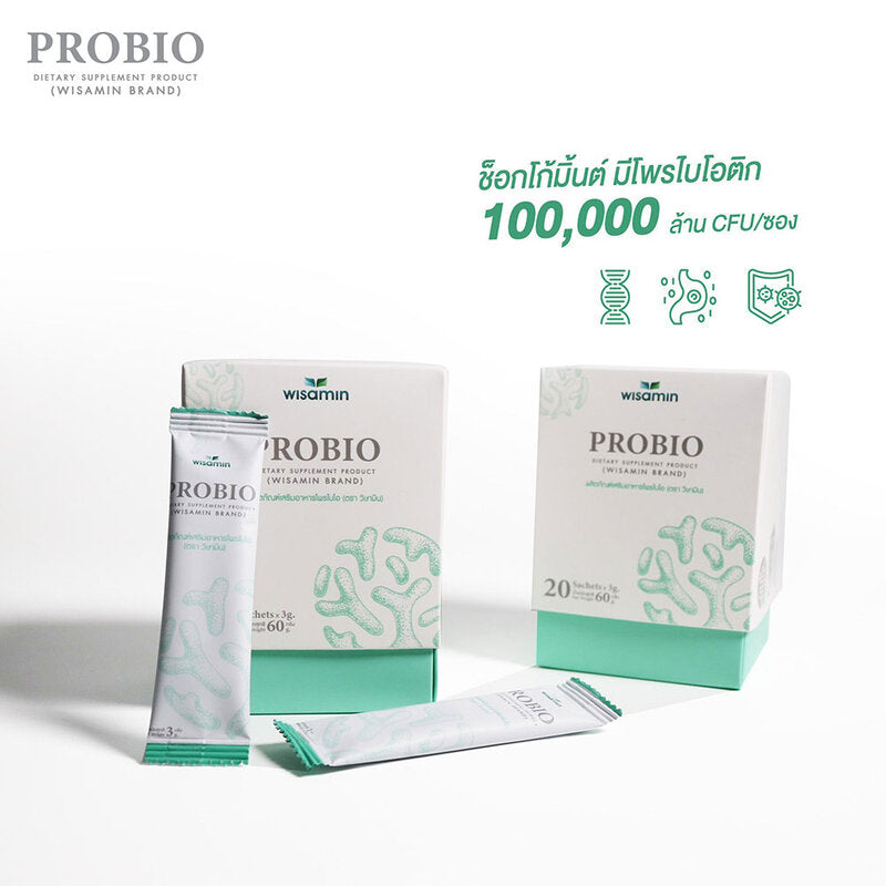 WISAMIN ProBio Chocolate Mint Flavor 20 Sachets