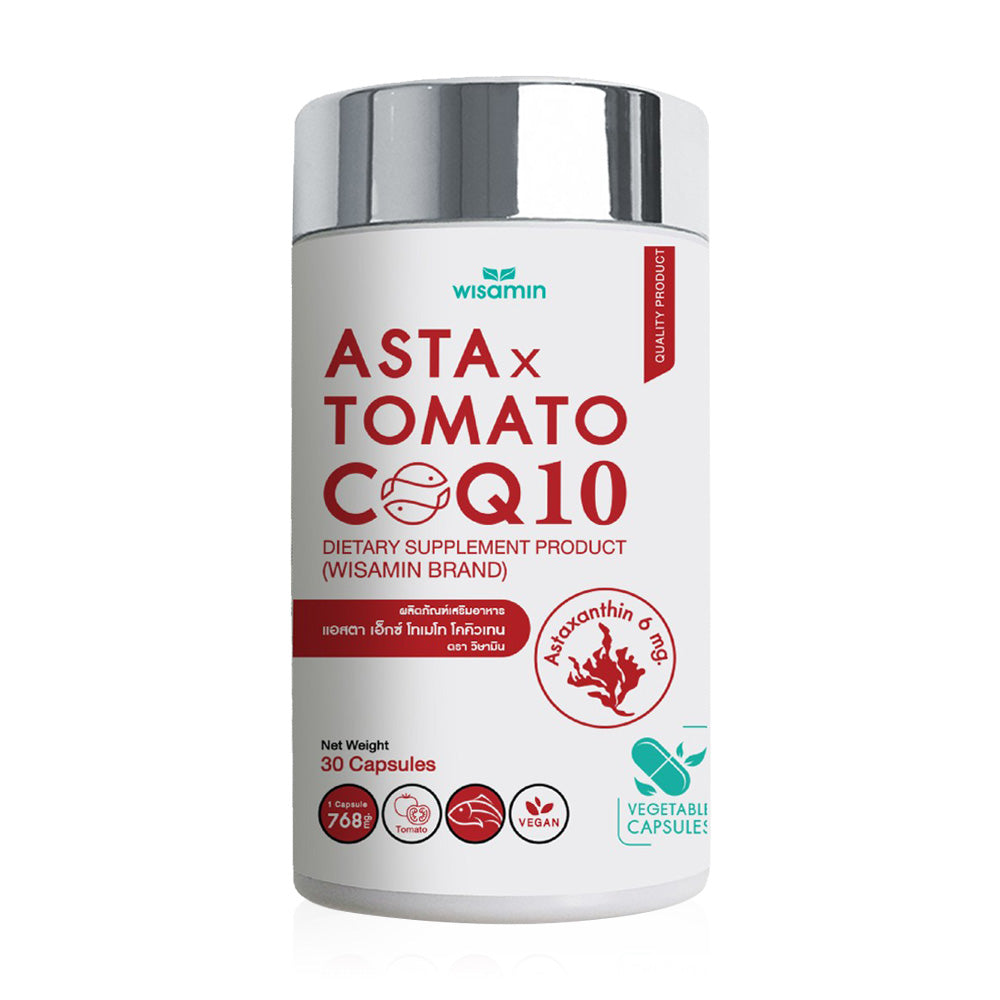WISAMIN Asta X Tomato CoQ10 30 Capsules