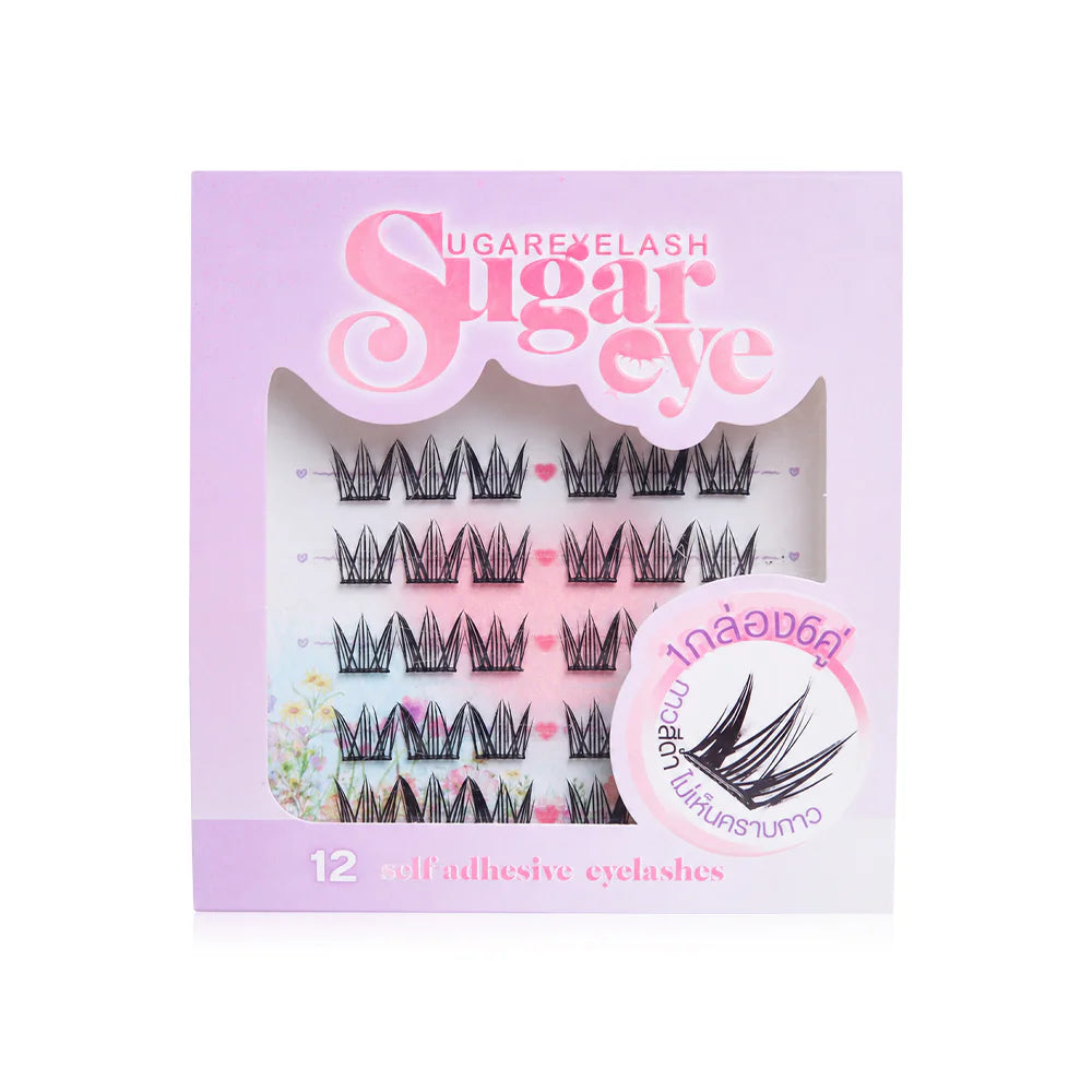 Sugareye Self-Adhesive Eyelashes 6 Pairs - #12 Witty