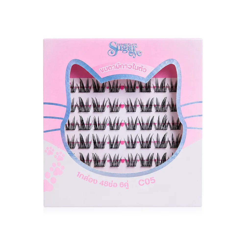 Sugareye Self-Adhesive Eyelashes 6 Pairs - #C05 Sexy