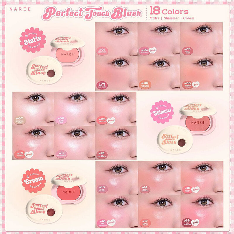 Naree Perfect Touch Blush Cream 6.5g