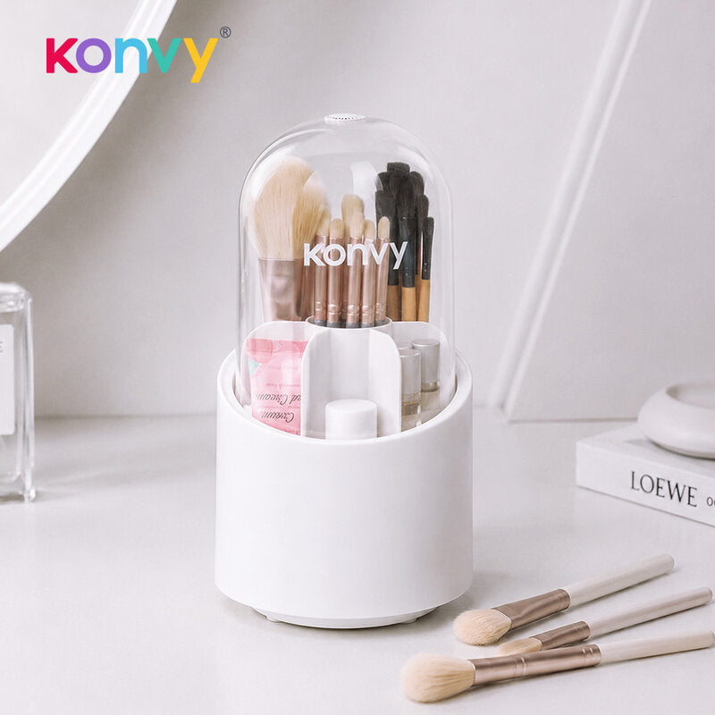 Konvy Rotatable Makeup Brush Storage Bucket