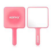 Konvy Hand-held Cosmetic Mirror - #Pink