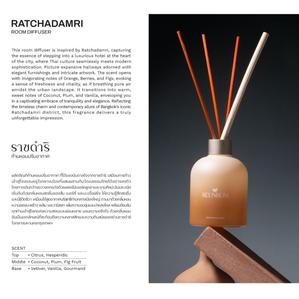 Reunrom Reed Diffuser - Ratchadamri 200 ml.