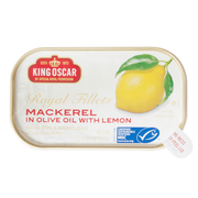King Oscar Mackerel In Olive Oil Lemon