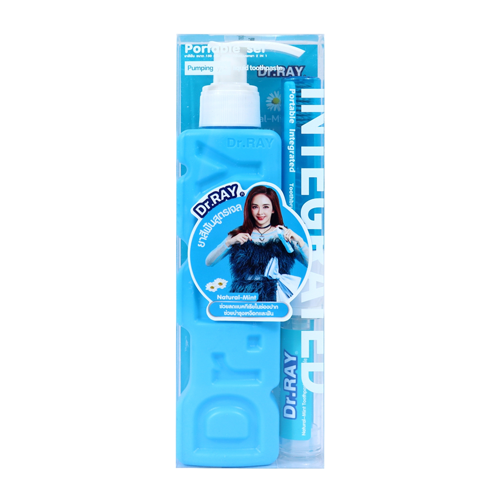 Dr.ray Portable Set Natural Mint Toothpaste