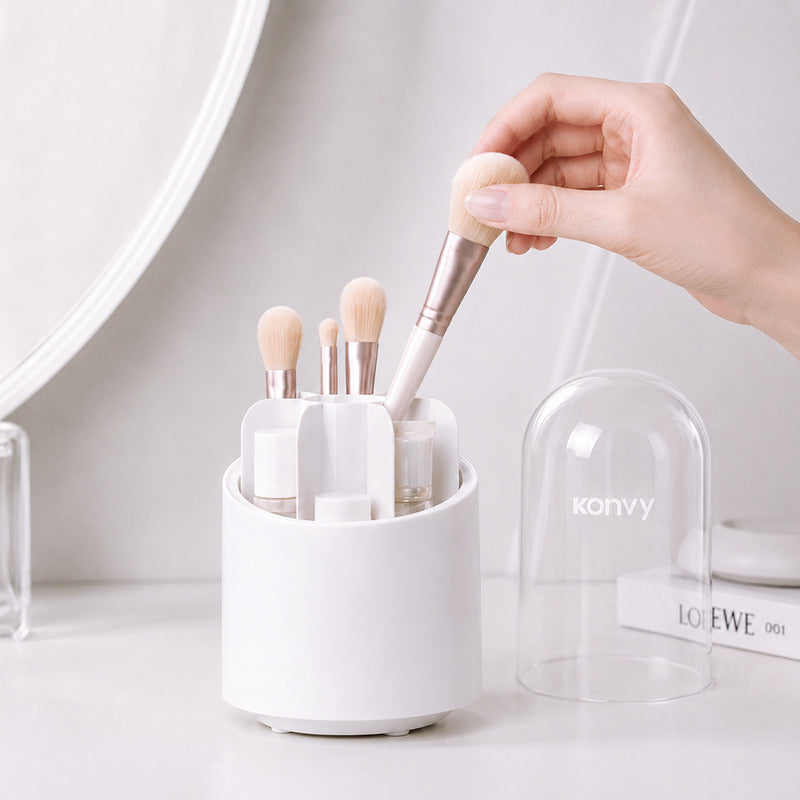 Konvy Rotatable Makeup Brush Storage Bucket