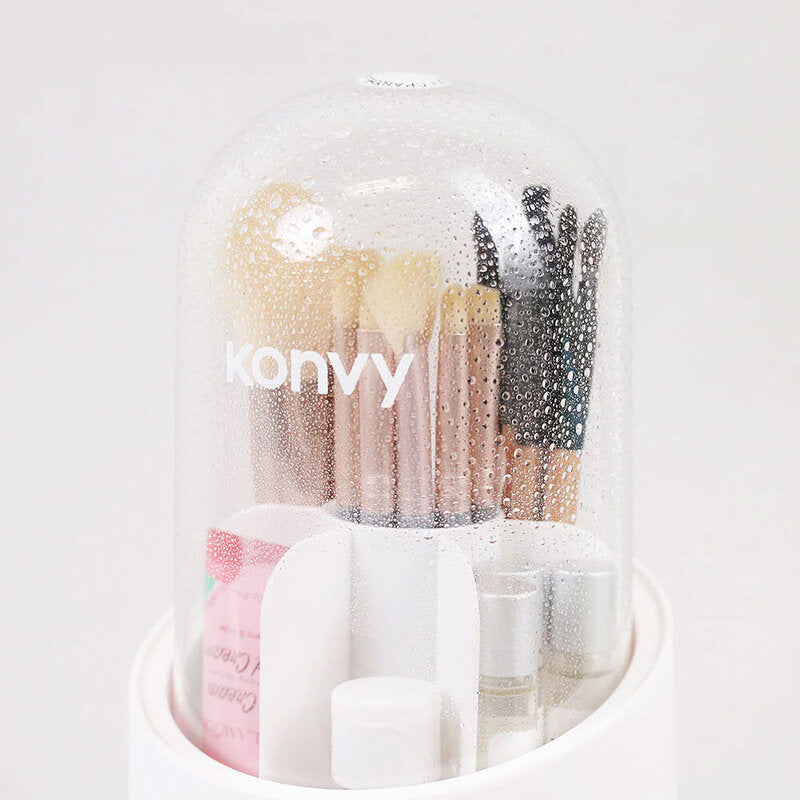 Konvy Rotatable Makeup Brush Storage Bucket