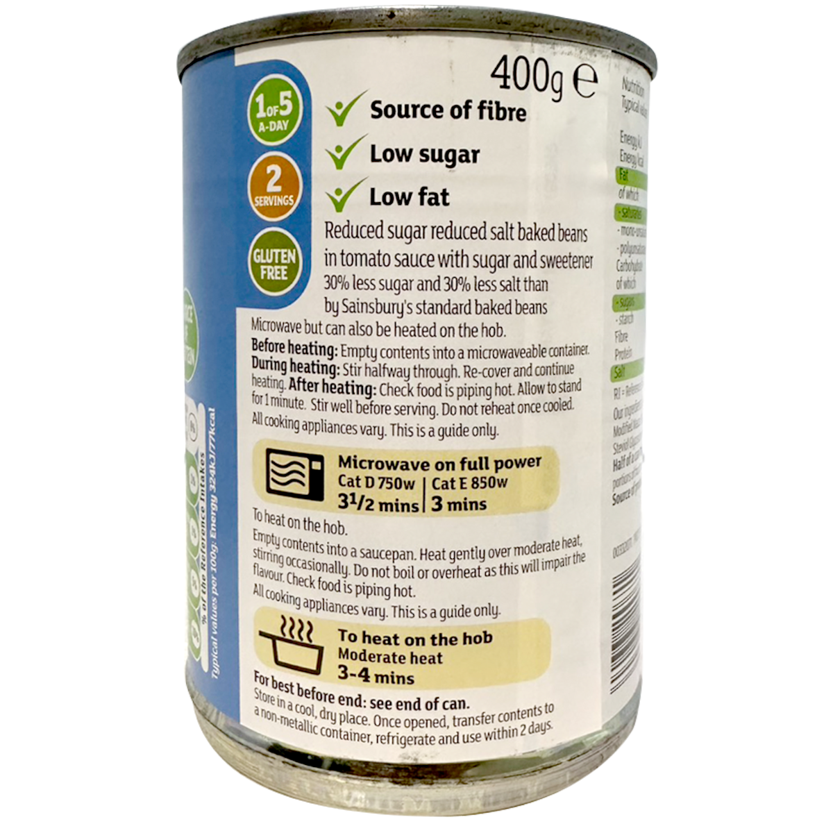 Sainsbury's Reduced Sugar & Salt Baked Beans