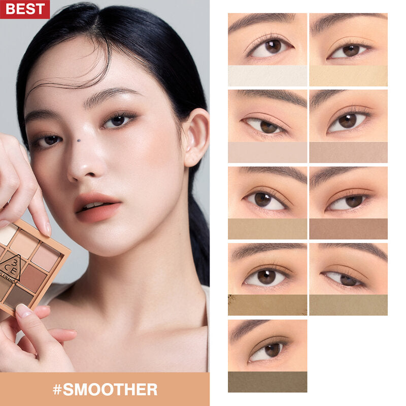 3CE Multi Eye Color Palette 8g #Smoother