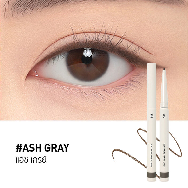 3CE Soft Mute Pencil Liner 0.1g #Ash Gray