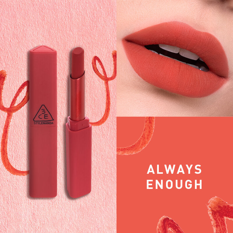 3CE Sketchstick 2g #06 Always Enough Velvet Matte Lipstick