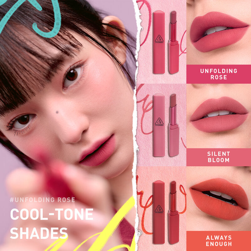3CE Sketchstick 2g #06 Always Enough Velvet Matte Lipstick