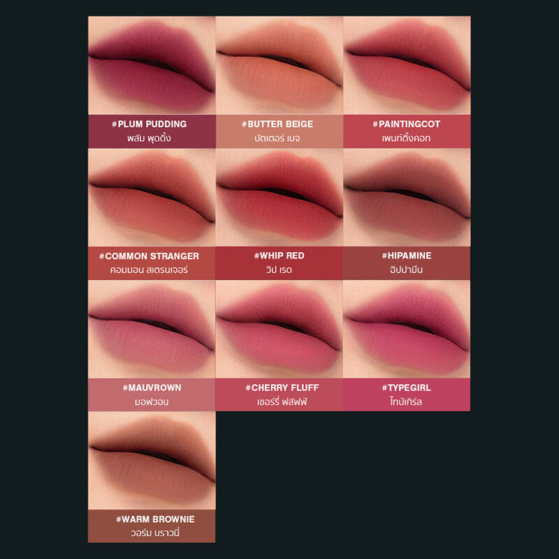 3CE Hazy Lip Clay 4g #Whip Red