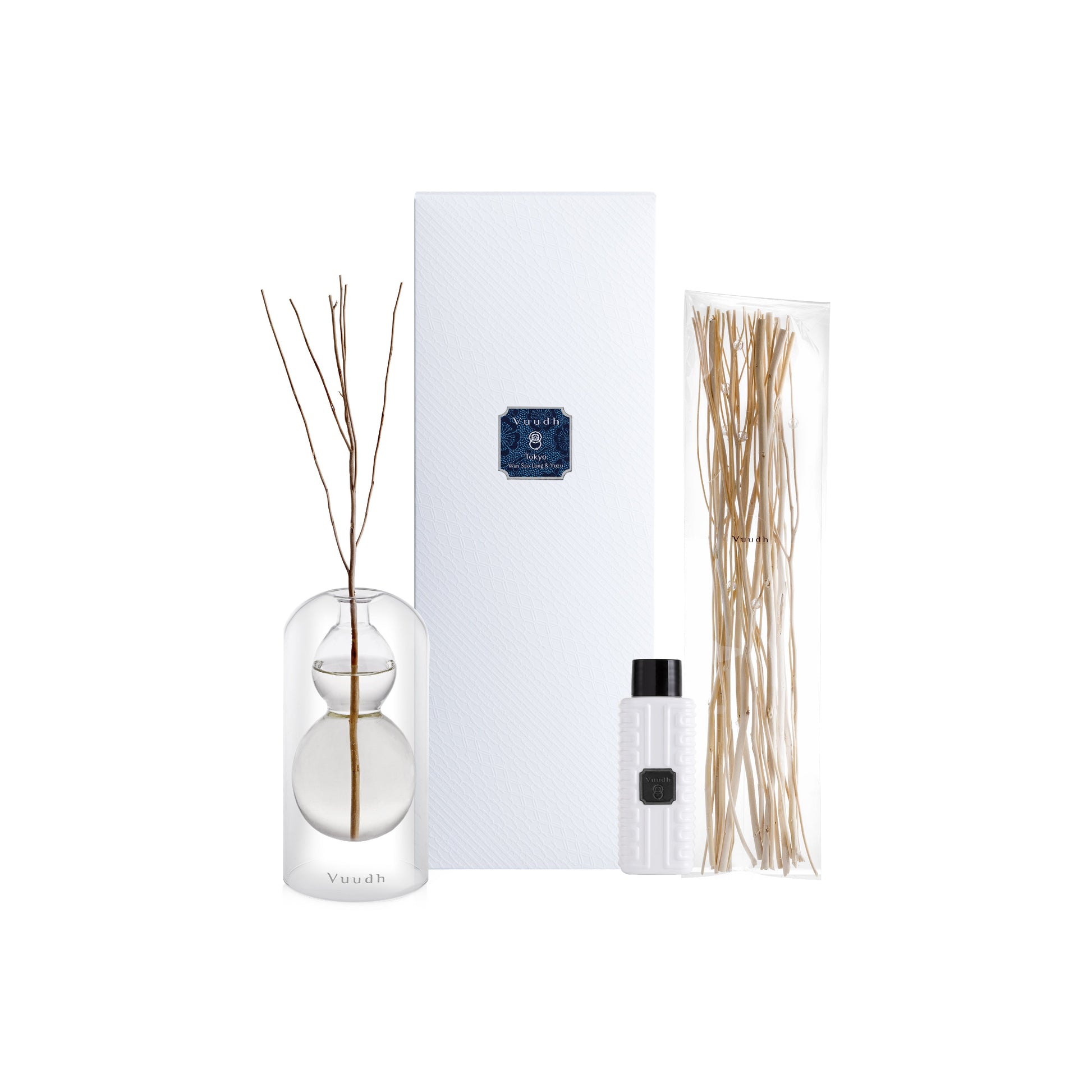 Harnn Vuudh Immortality Diffuser Set - Tokyo (Wan Sao Long & Yuzu) 120 ml.
