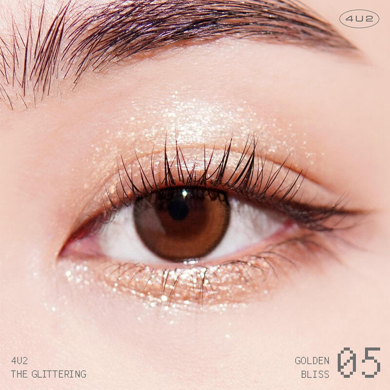 4U2 Liquid Glitter - #05 Golden Bliss with Pearl and Glitter - Beauty Buddy