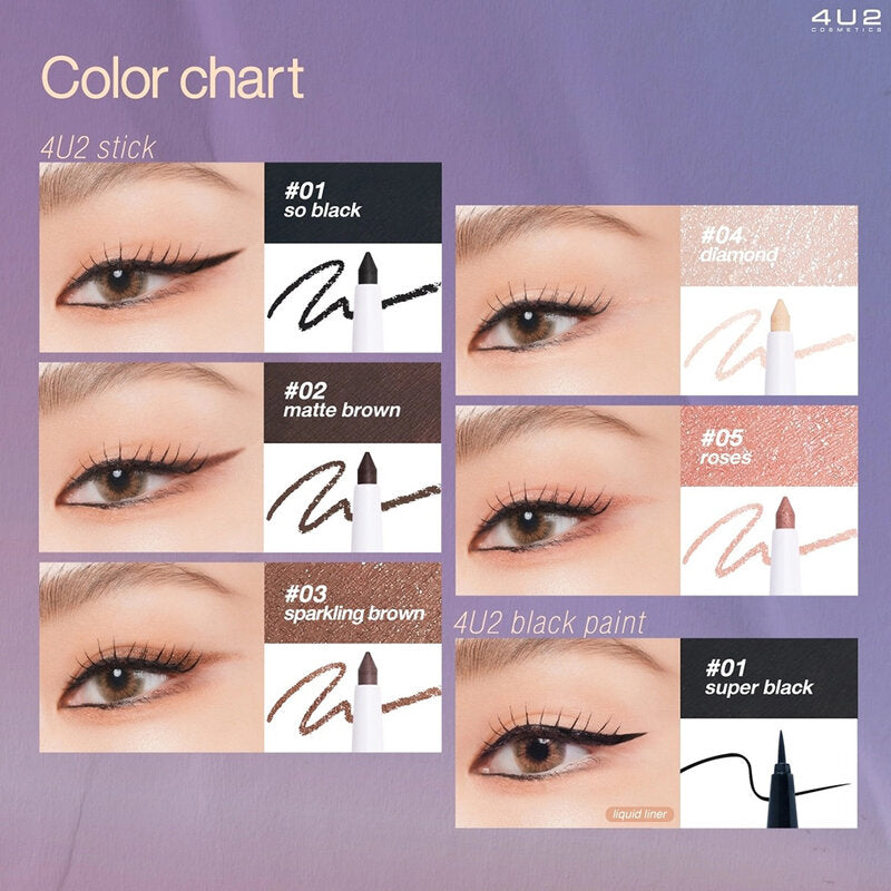 4U2 Stick Eyeliner 0.3g #01 So Black